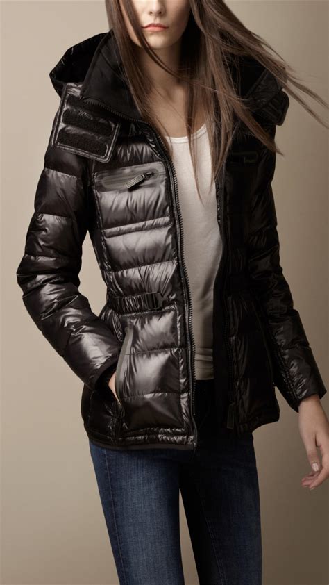 burberry brit hooded puffer vest|burberry down filled puffer coat.